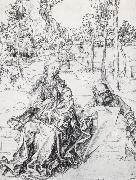 Albrecht Durer The Holy Family in a landscape oil